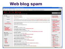 Web Blog Spam